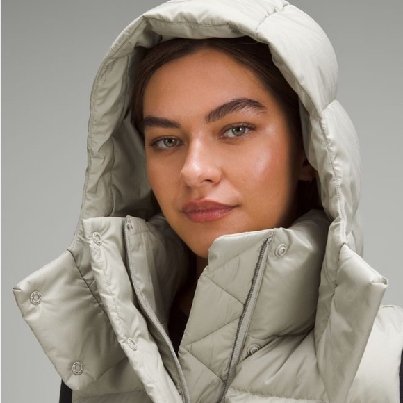 LULULEMON Wunder Puff Super-Cropped Vest Heathered Raw Linen - Picture 4 of 14